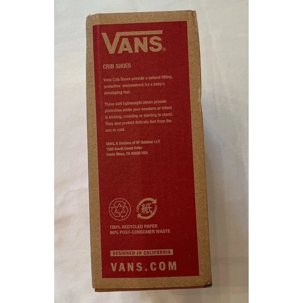 VANS Old Skool Crib Baby Shoes - Size 1 - Glitter Silver/True White